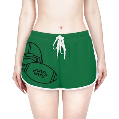 Women's Relaxed Shorts: Football Dark Green