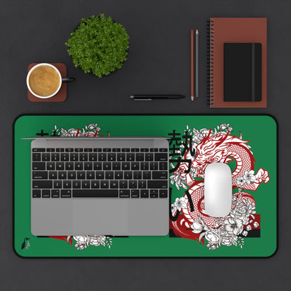 Desk Mat: Dragons Dark Green