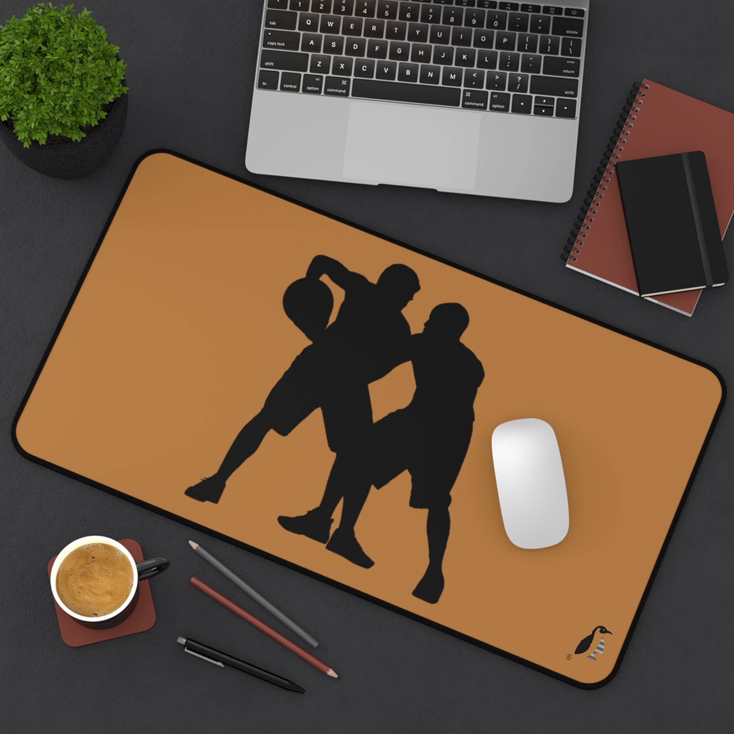 Desk Mat: Basketball Lite Brown