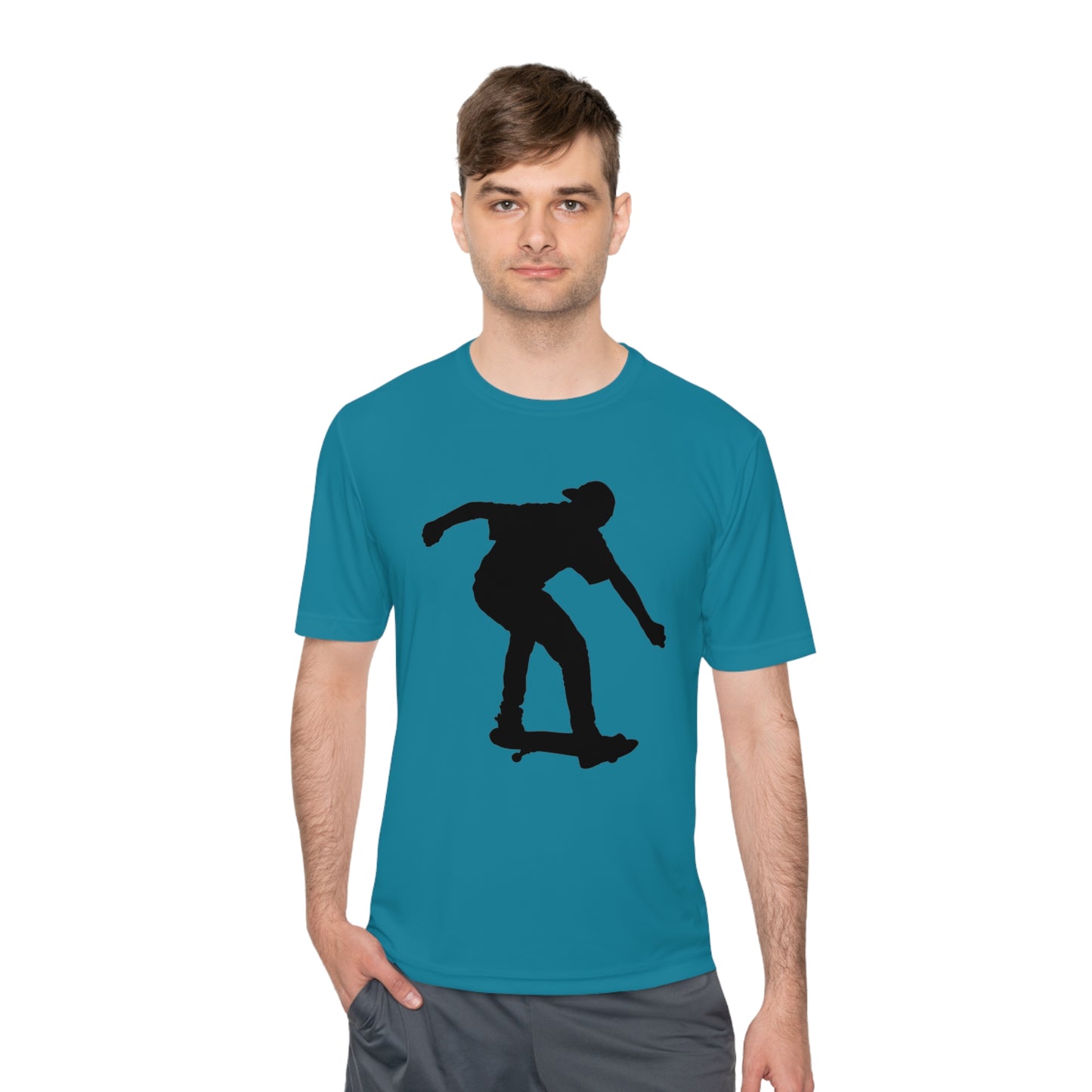 Moisture Wicking Tee: Skateboarding #2