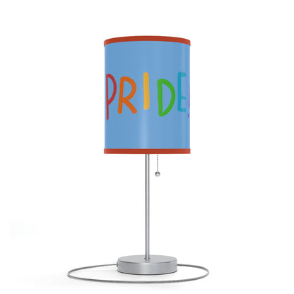 Lamp on a Stand, US|CA plug: LGBTQ Pride Lite Blue 