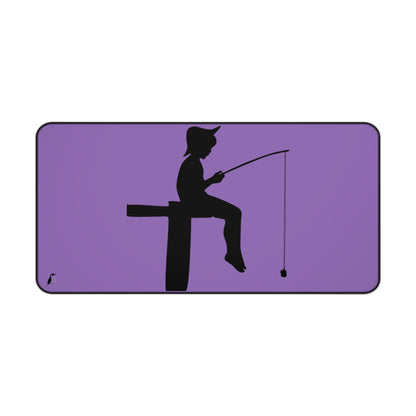 Desk Mat: Fishing Lite Purple