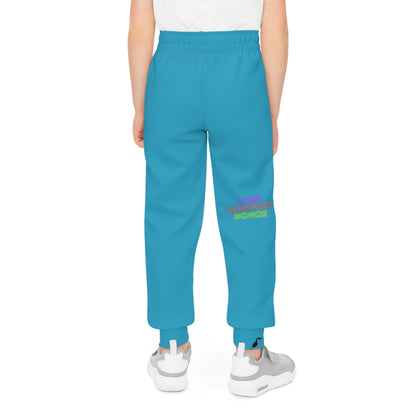 Youth Joggers: Weightlifting Turquoise