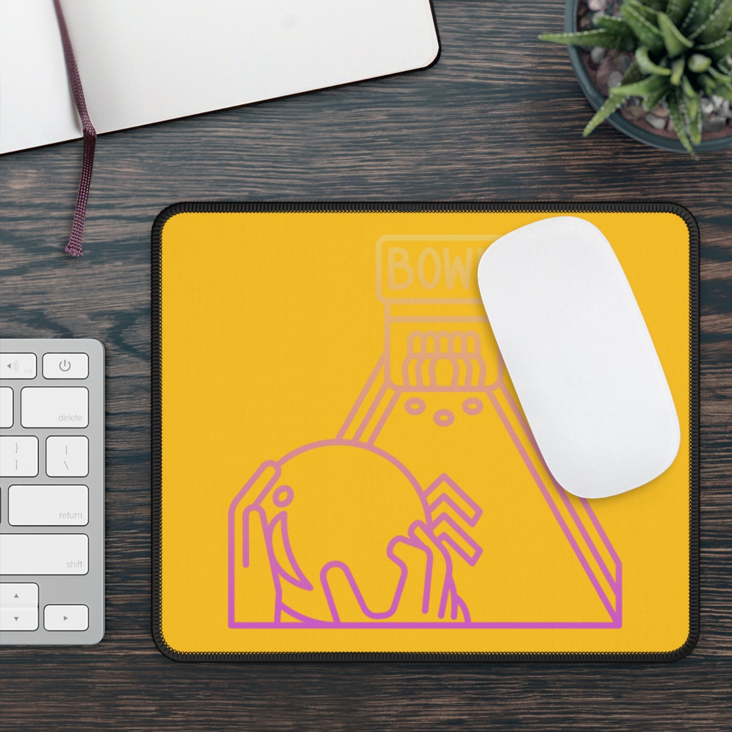 Gaming Mouse Pad: Bowling Yellow