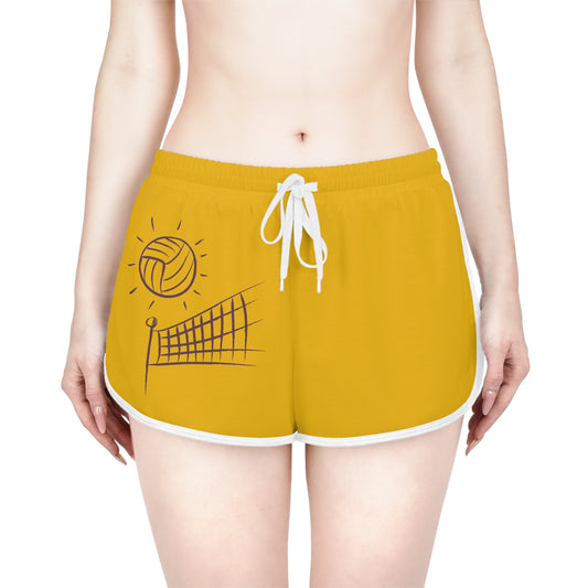 Women's Relaxed Shorts: Volleyball Yellow