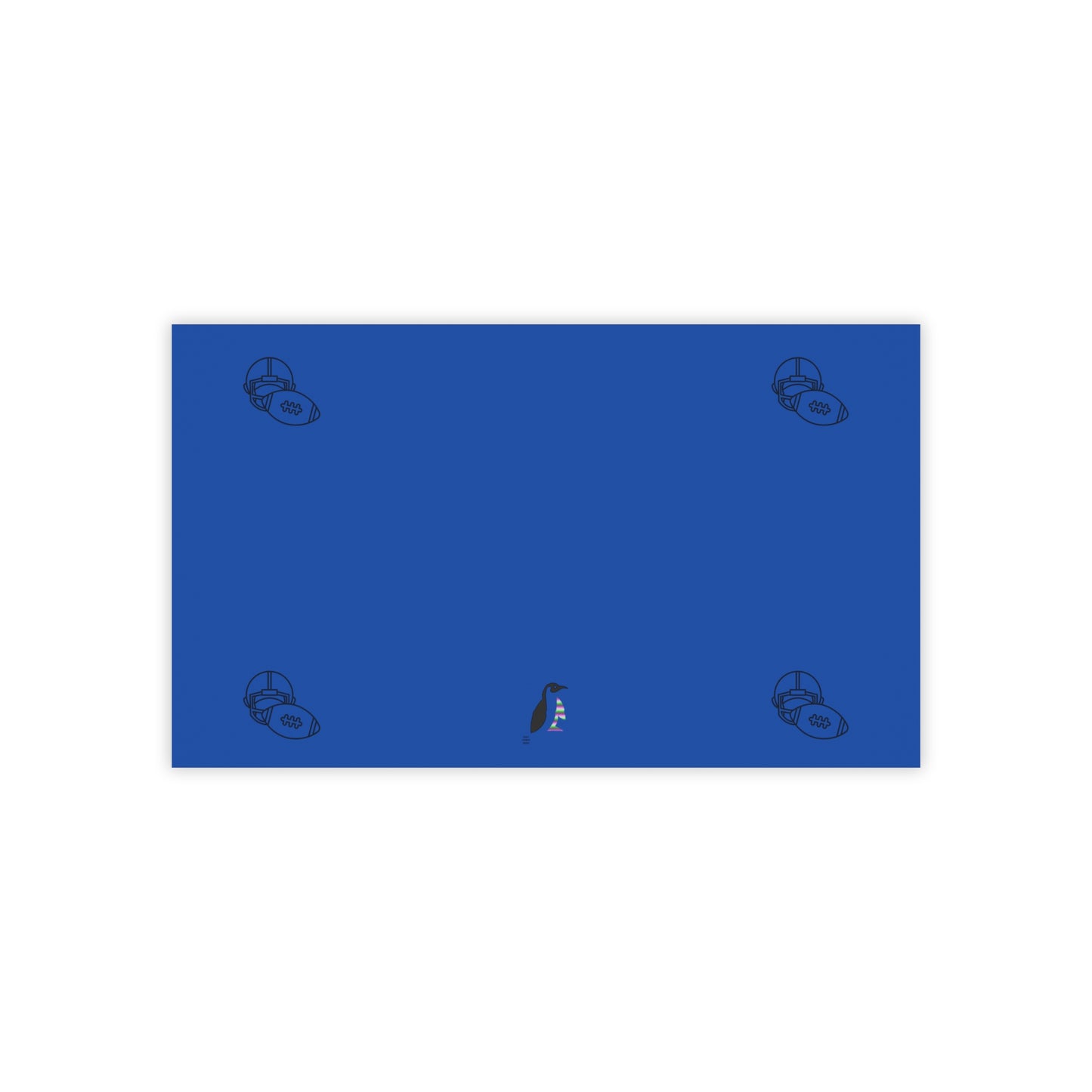 Post-it® Note Pads: Football Dark Blue