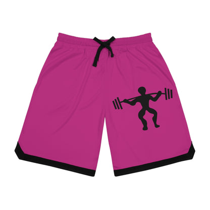 Basketball Rib Shorts: Weightlifting Pink