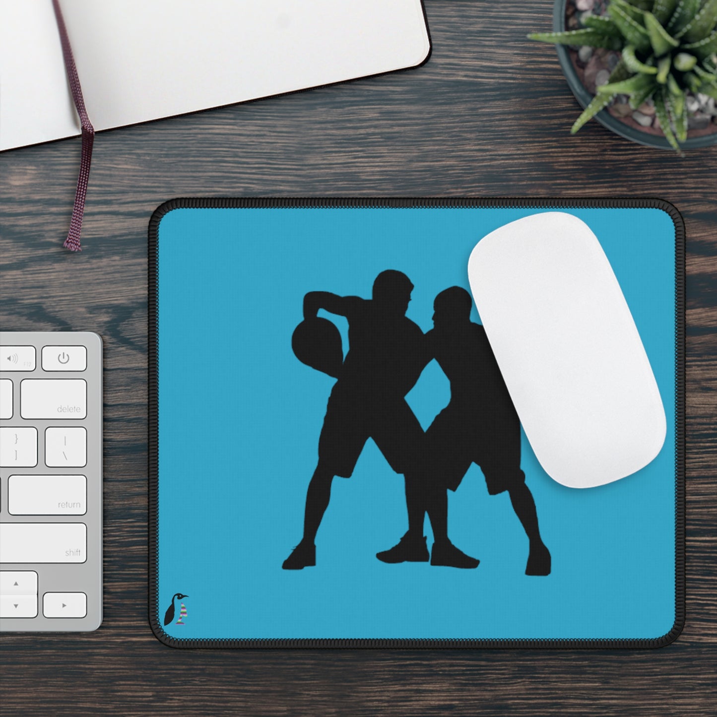 Gaming Mouse Pad: Basketball Turquoise