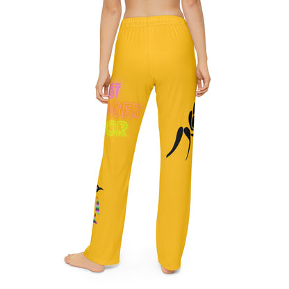 Kids Pajama Pants: Wrestling Yellow