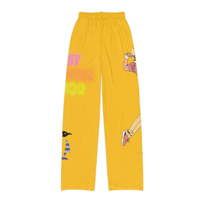 Kids Pajama Pants: Golf Yellow