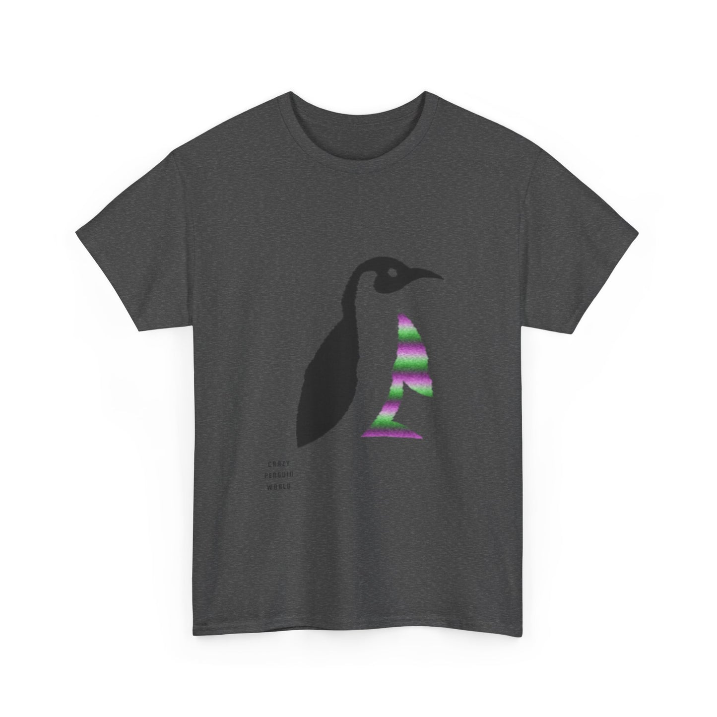 Heavy Cotton Tee: Crazy Penguin World Logo #2