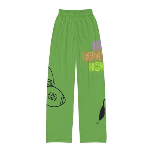 Pajama na pantalon ng mga bata: Football Green 