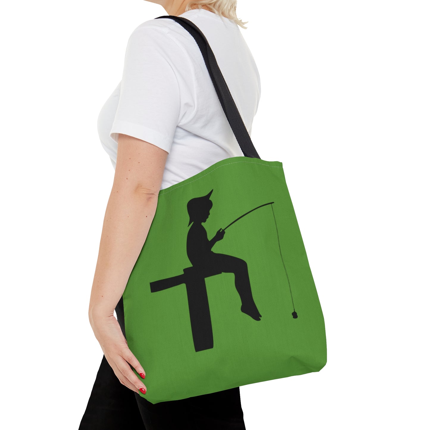 Tote Bag: Fishing Green