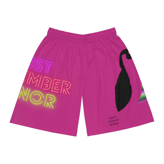 Basketball Shorts: Lost Remember Honor Pink