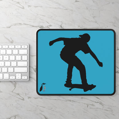 Gaming Mouse Pad: Skateboarding Turquoise