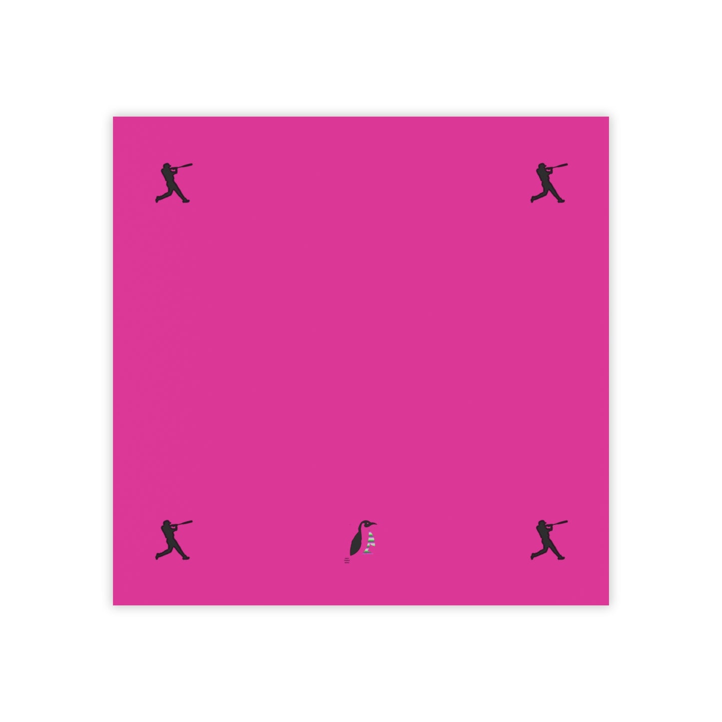 Post-it® Note Pads: Baseball Pink