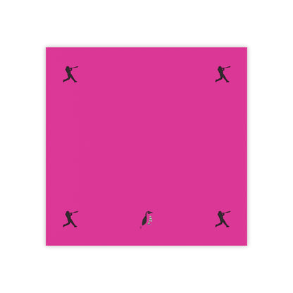 Post-it® Note Pads: Baseball Pink