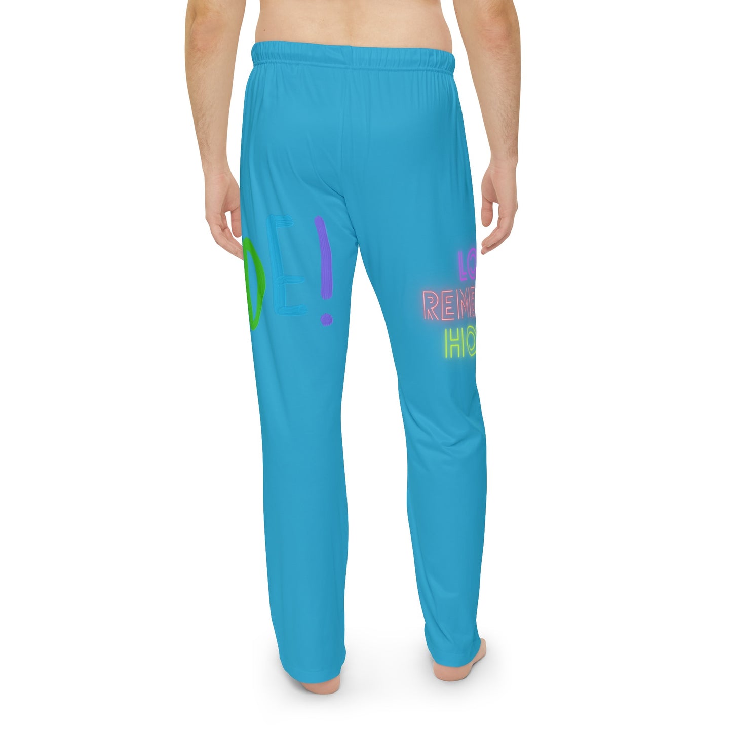 Men's Pajama Pants: LGBTQ Pride Turquoise