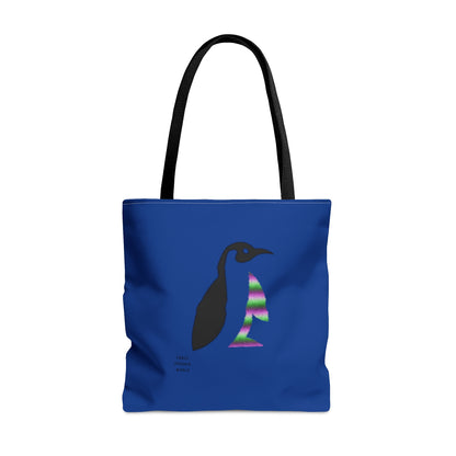 Tote Bag: Crazy Penguin World Logo Dark Blue