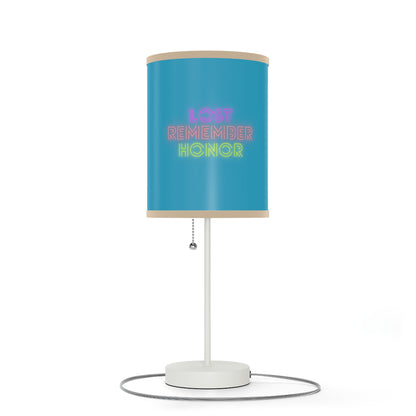 Lamp on a Stand, US|CA plug: Football Turquoise 