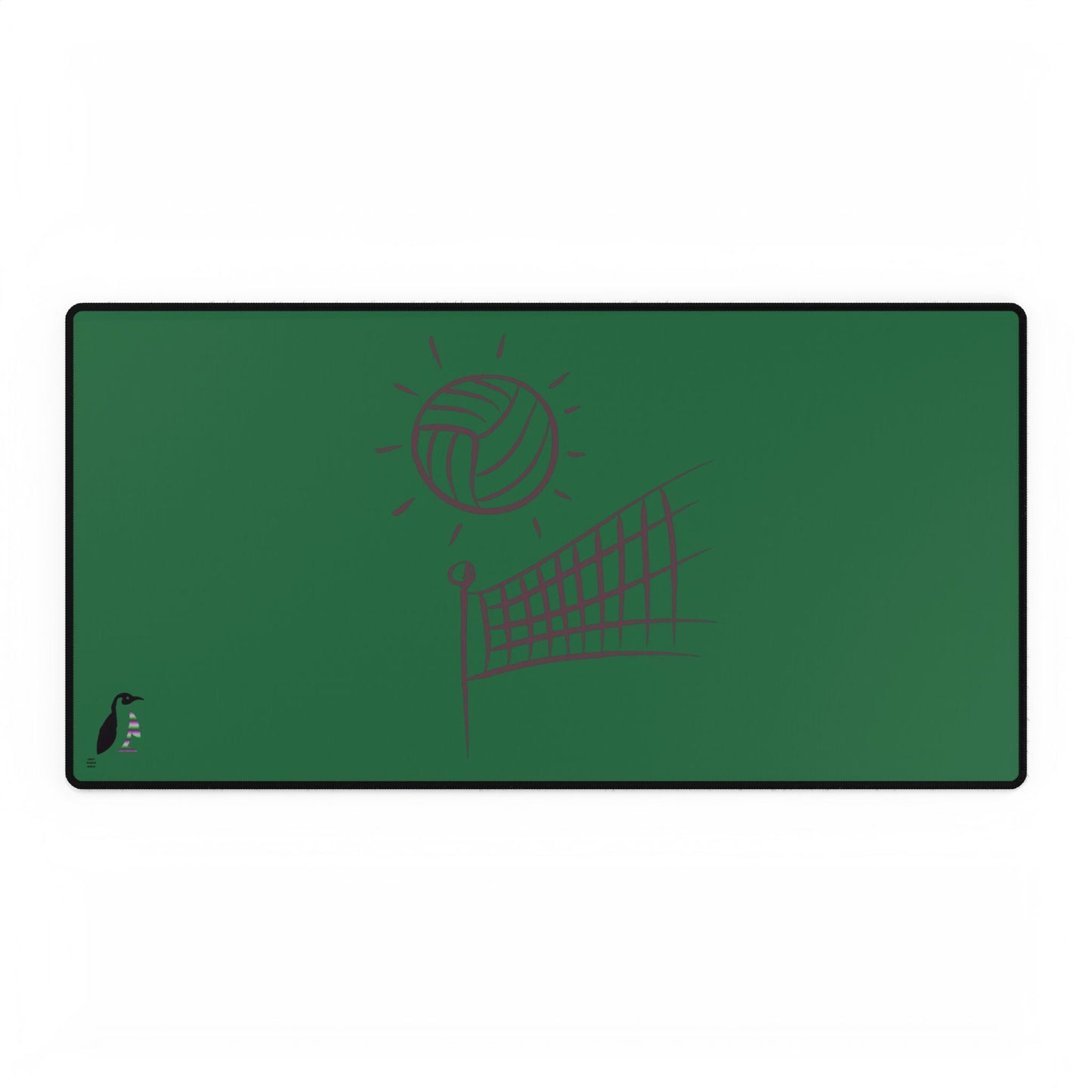 Desk Mats: Volleyball Dark Green