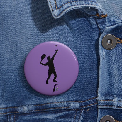 Custom Pin Buttons Tennis Lite Purple