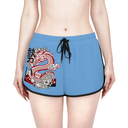 Women's Relaxed Shorts: Dragons Lite Blue