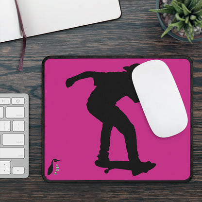 Gaming Mouse Pad: Skateboarding Pink