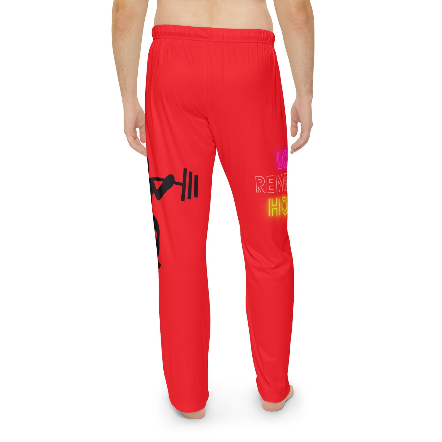 Men's Pajama Pants: Weightlifting Red