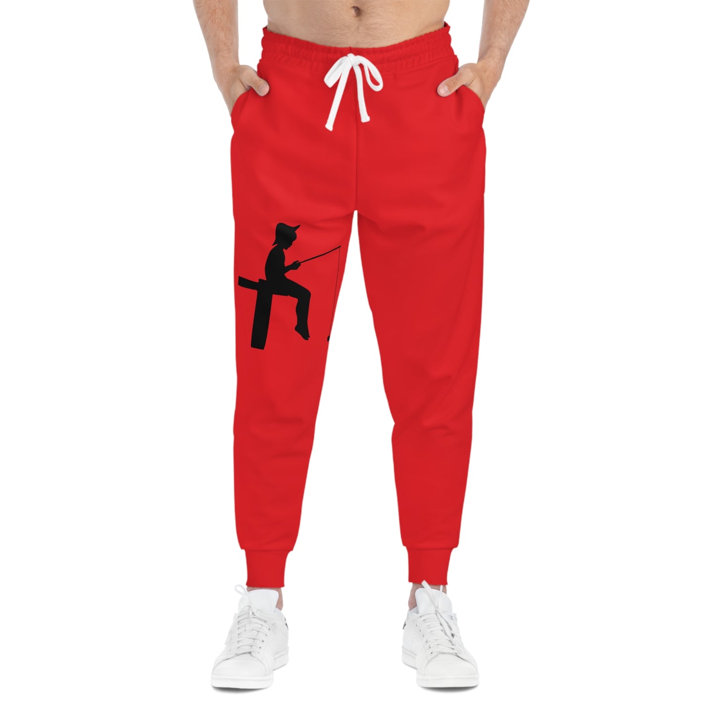 Athletic Joggers: Fishing Red