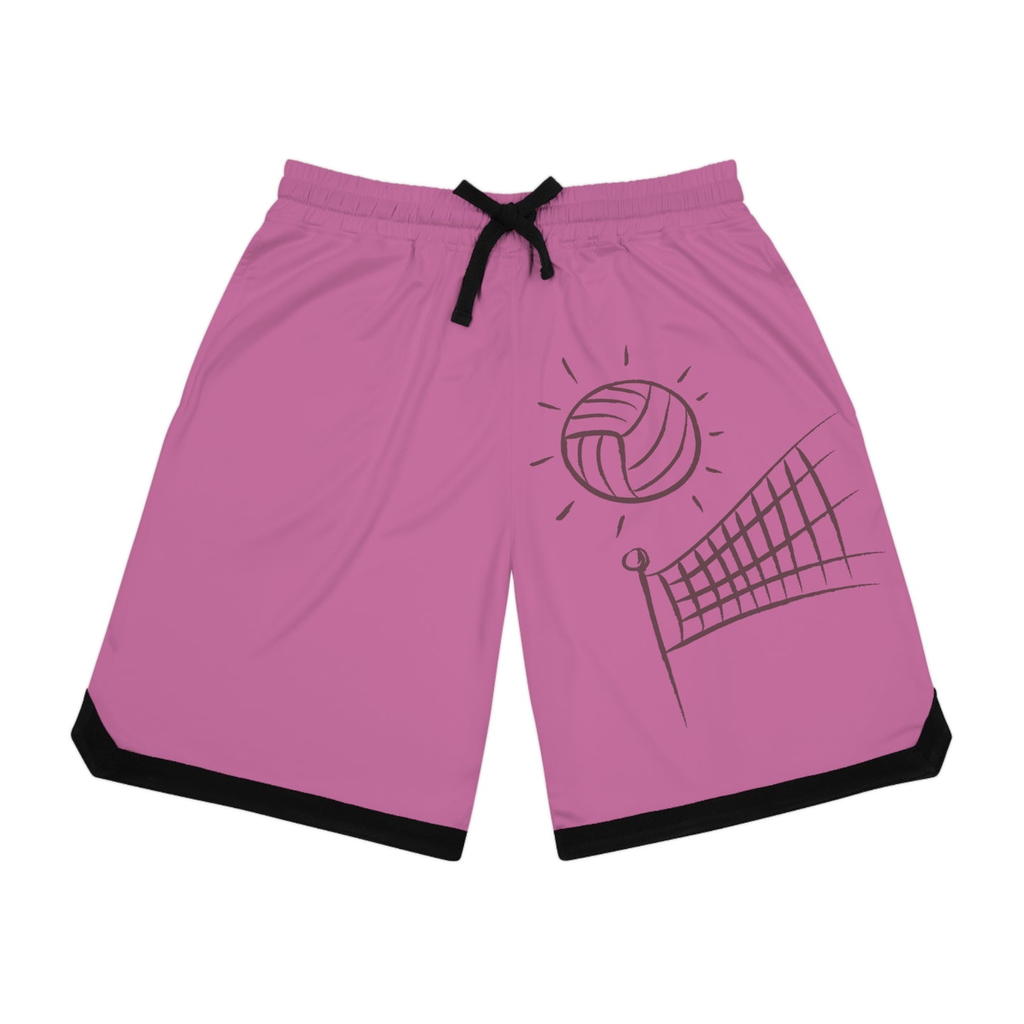 Basketball Rib Shorts: Volleyball Lite Pink