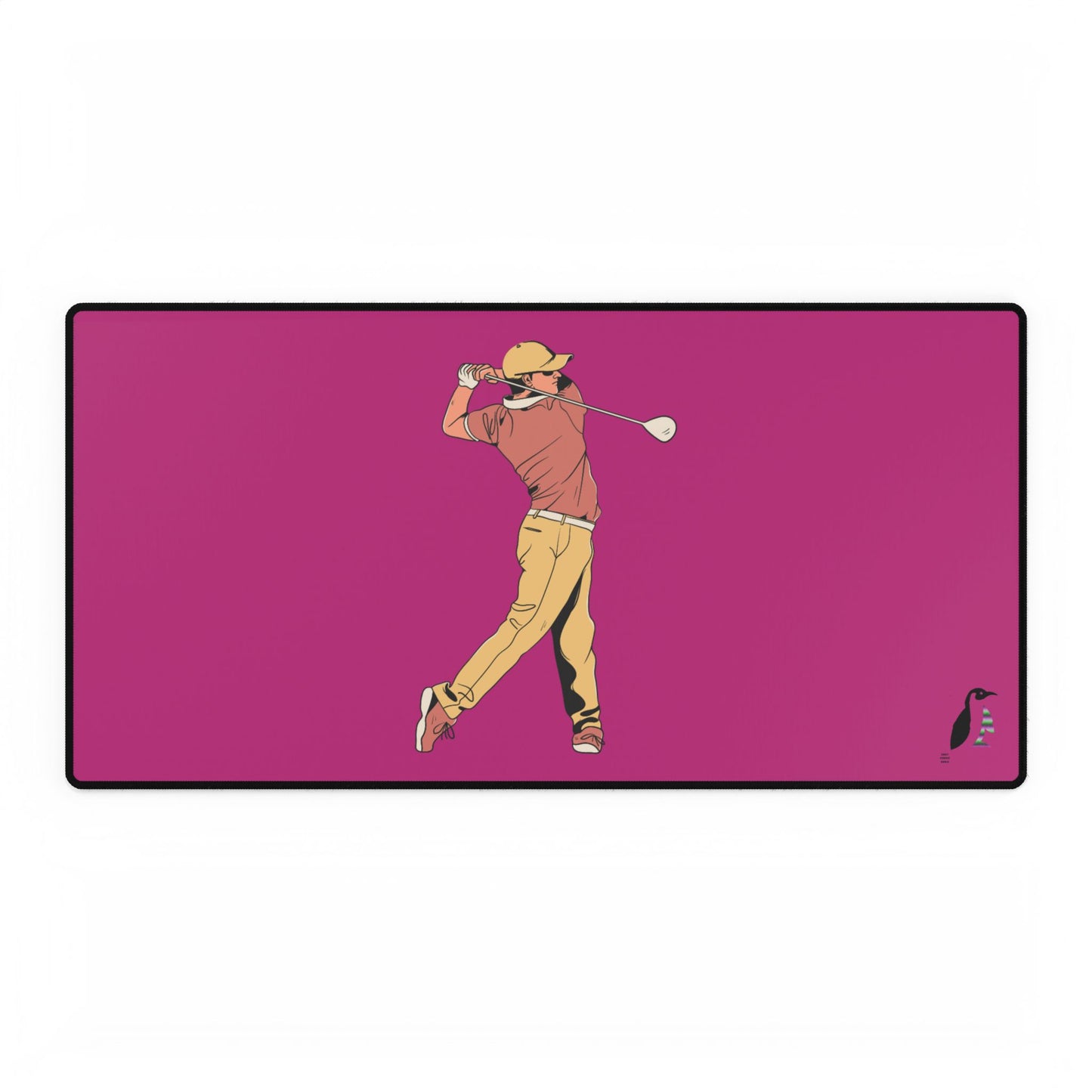 Desk Mats: Golf Pink