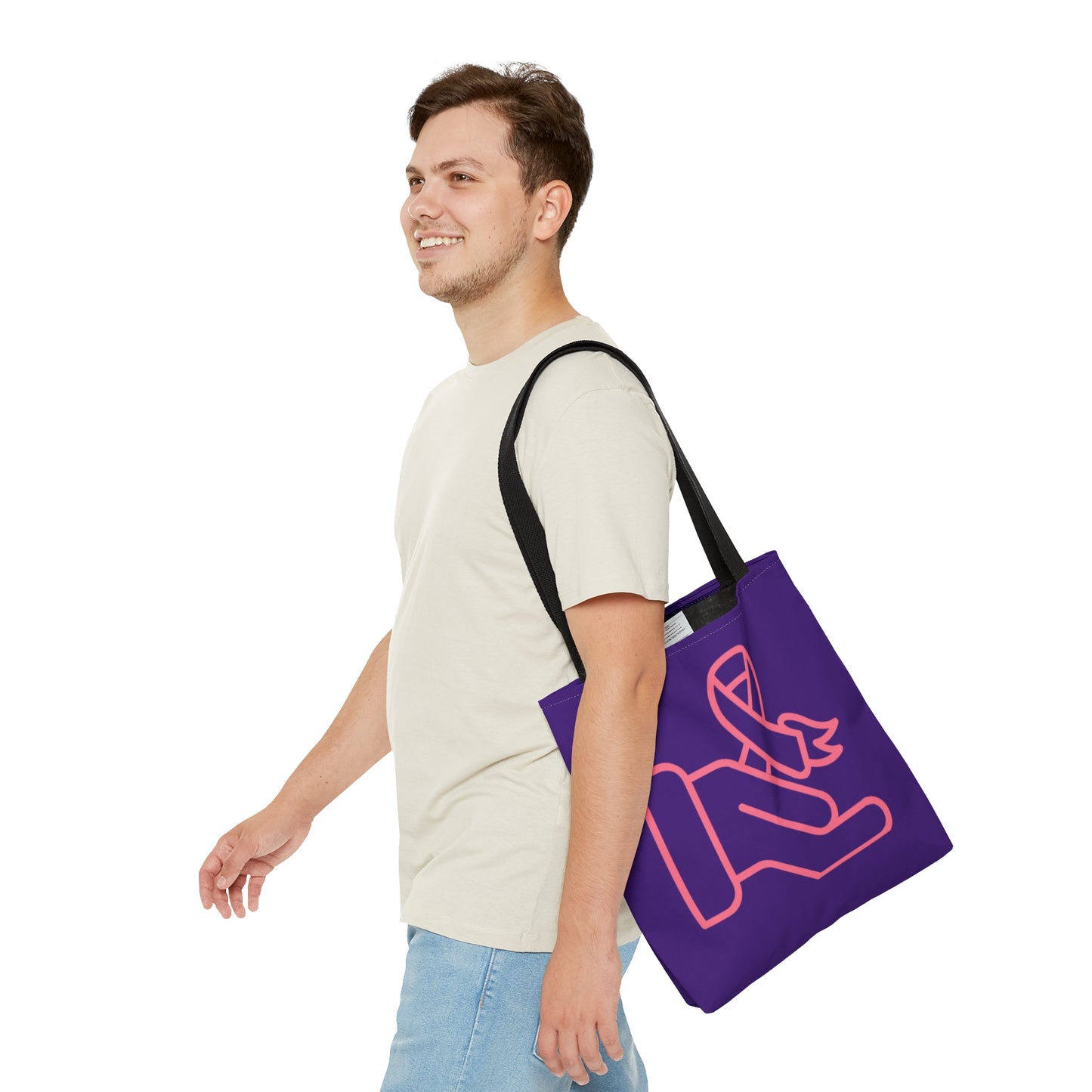 Tote Bag: Fight Cancer Purple