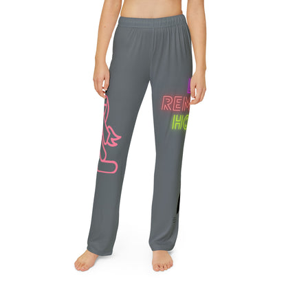 Kids Pajama Pants: Fight Cancer Dark Grey