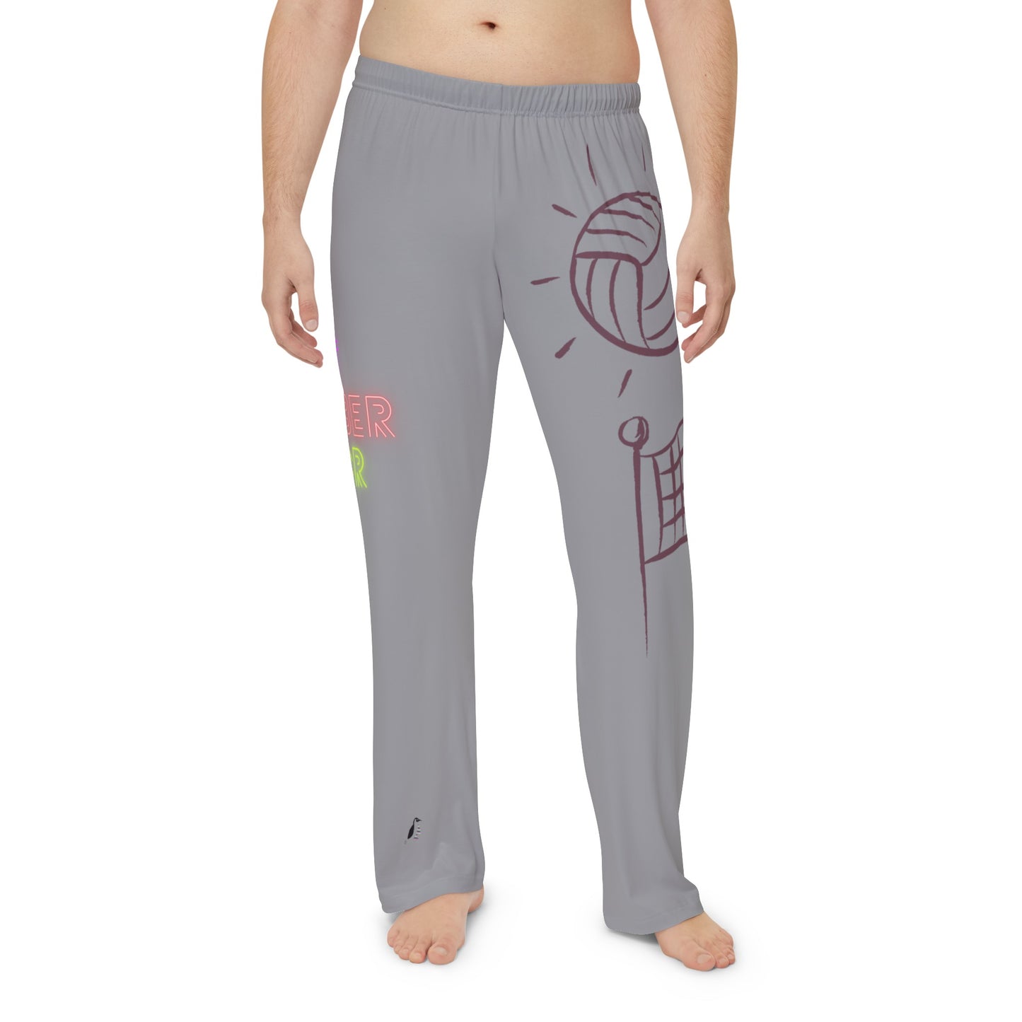 Men's Pajama Pants: Volleyball Grey