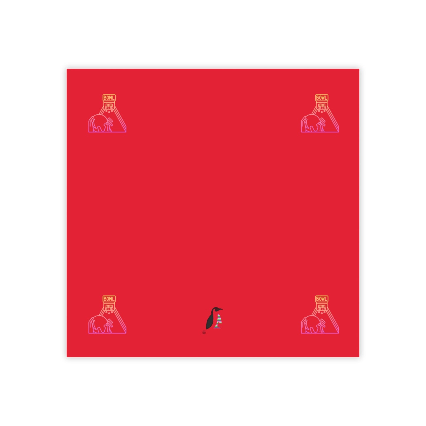 Post-it® Note Pads: Bowling Dark Red