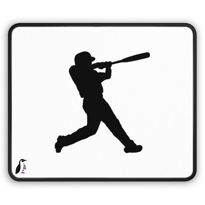 Gaming Mouse Pad: Baseball White