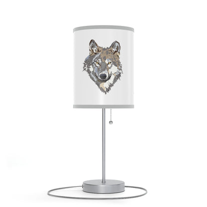 Lamp on a Stand, US|CA plug: Wolves White