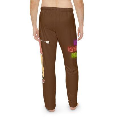 Men's Pajama Pants: Golf Brown