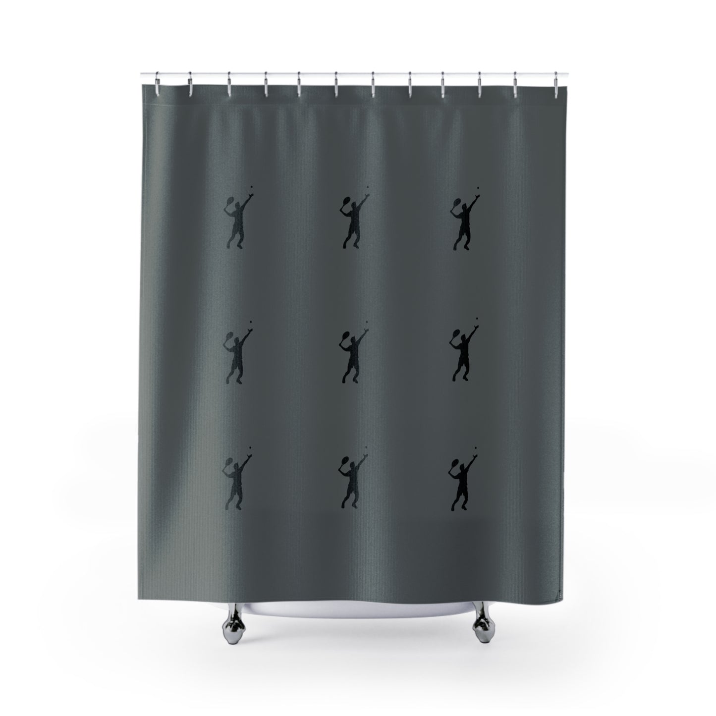 Shower Curtains: #2 Tennis Dark Grey