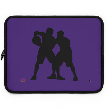 Laptop Sleeve: Basketball Purple