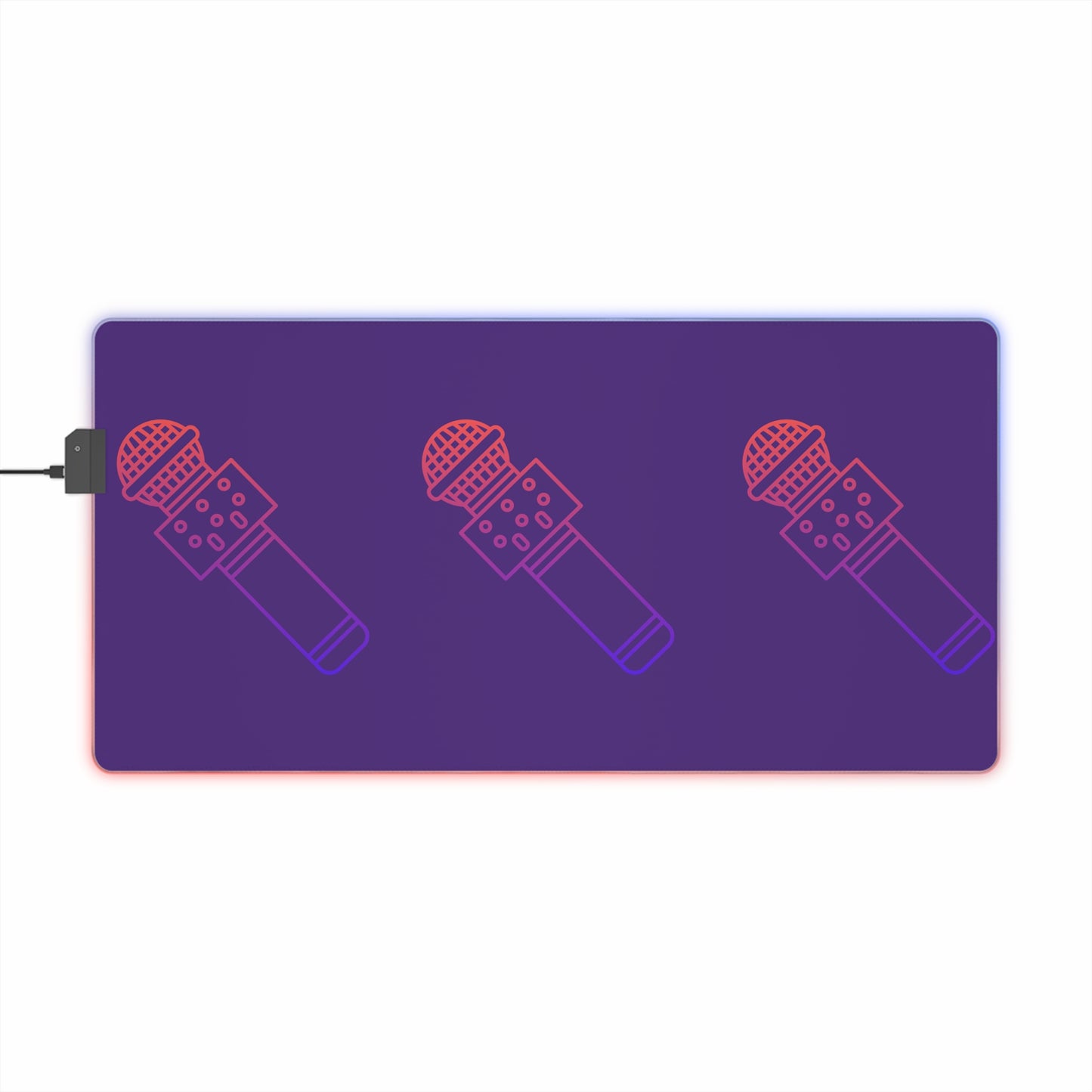 LED Gaming Mouse Pad: Music Purple