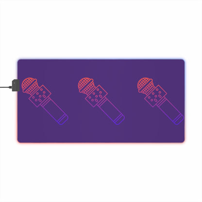 LED Gaming Mouse Pad: Music Purple