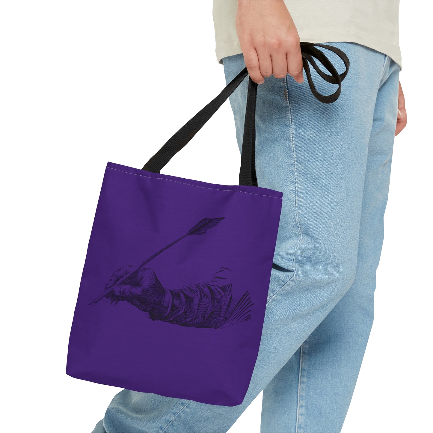 Tote Bag: Writing Purple