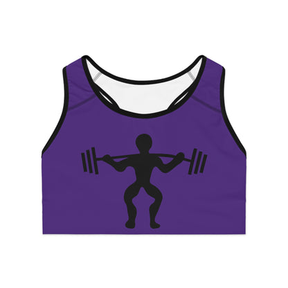 Sports Bra: Weightlifting Purple