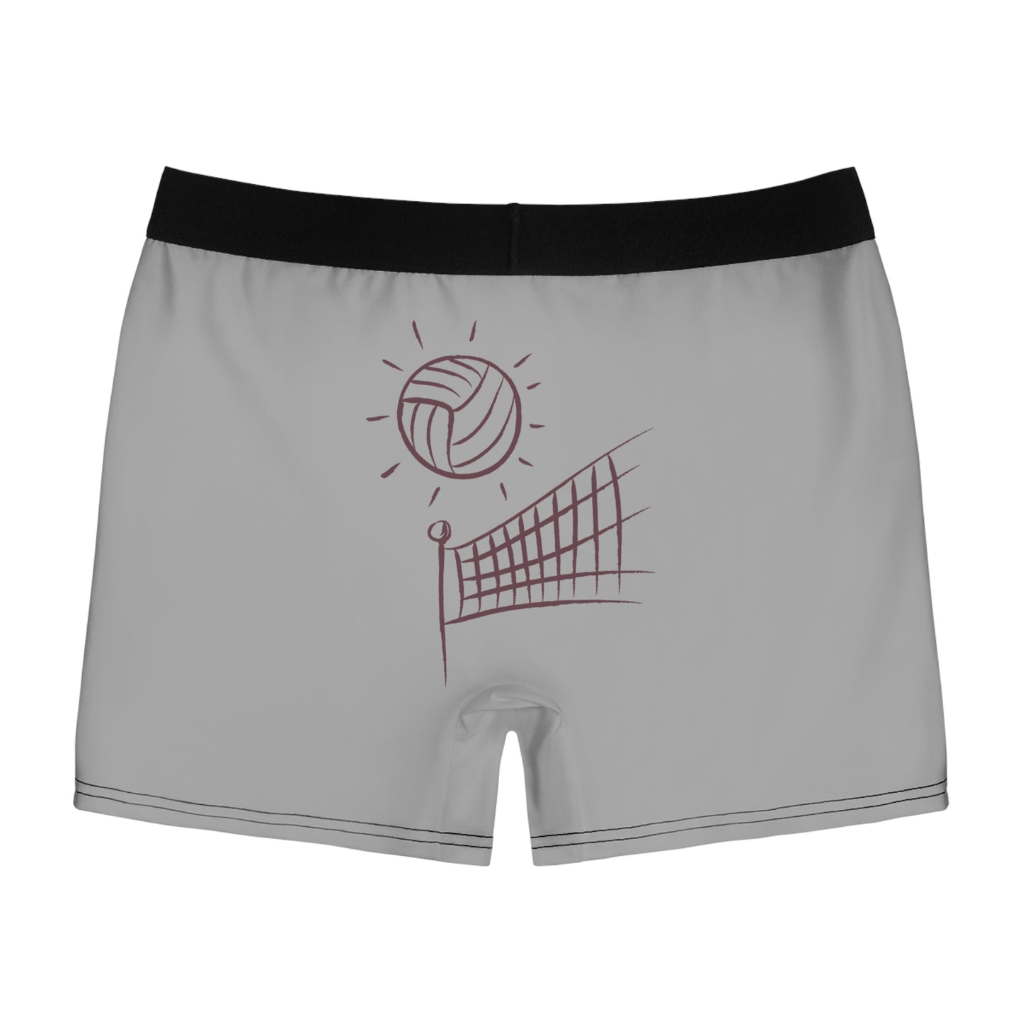 Men's Boxer Briefs: Volleyball Lite Grey