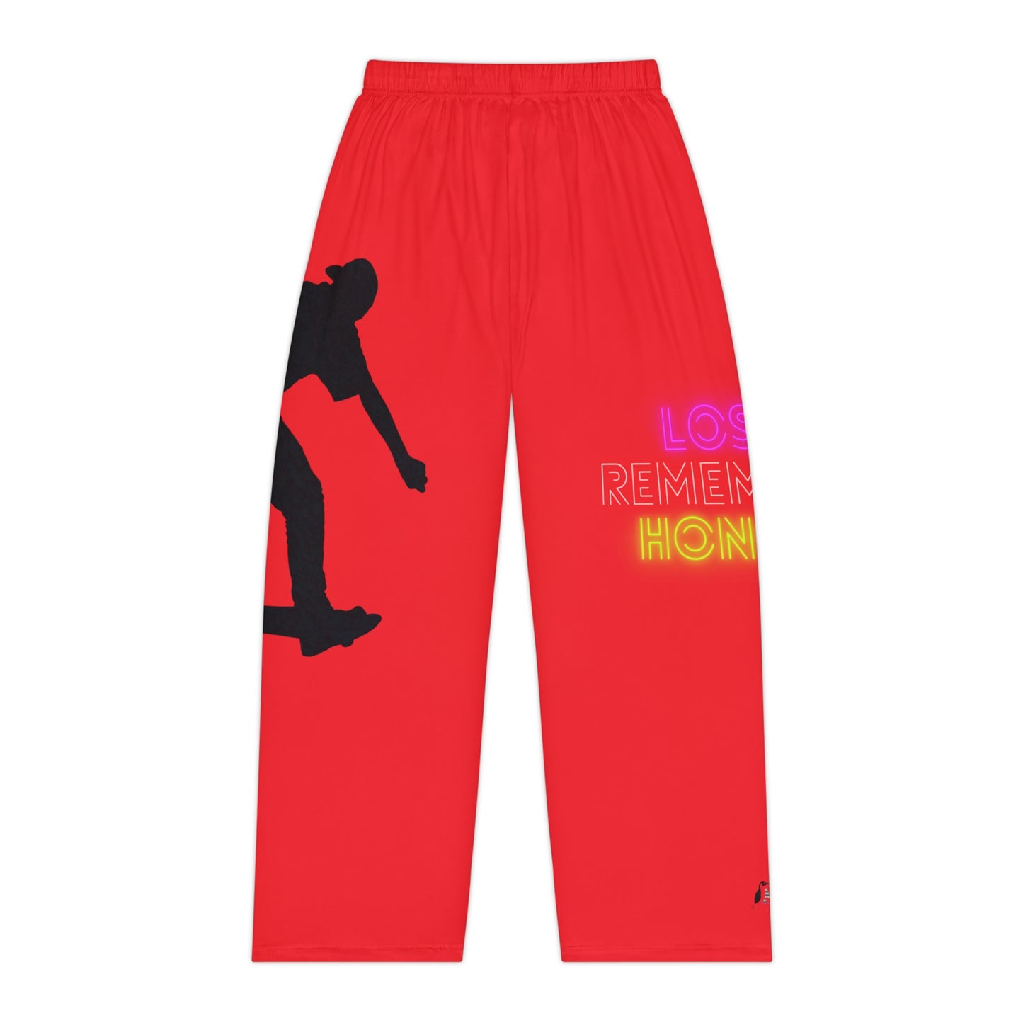 Pambabaeng Pajama Pants: Skateboarding Red 