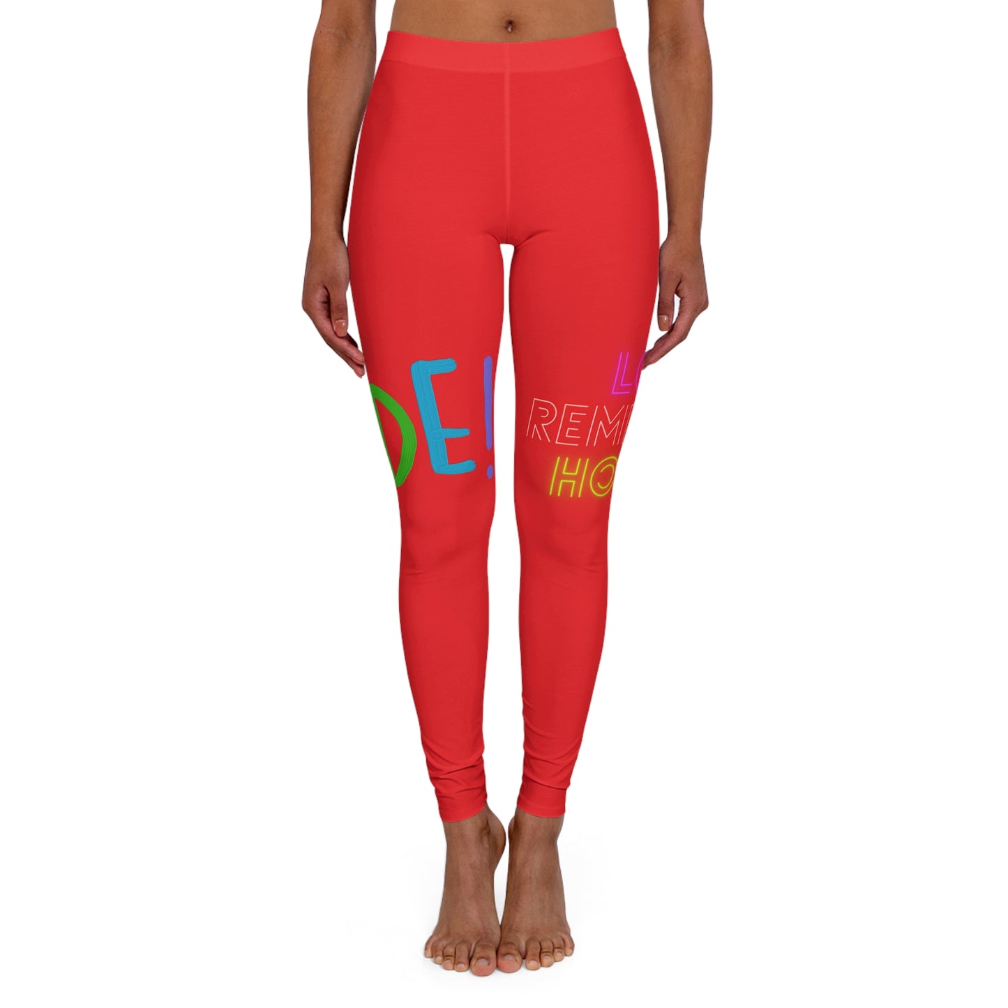 Women's Spandex Leggings: LGBTQ Pride Red