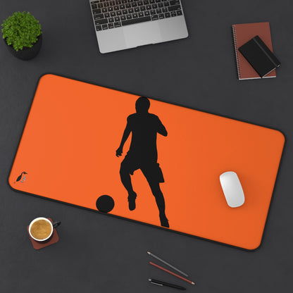 Desk Mat: Soccer Orange