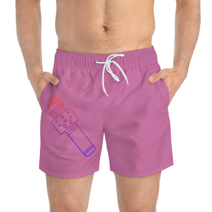 Swim Trunks: Music Lite Pink